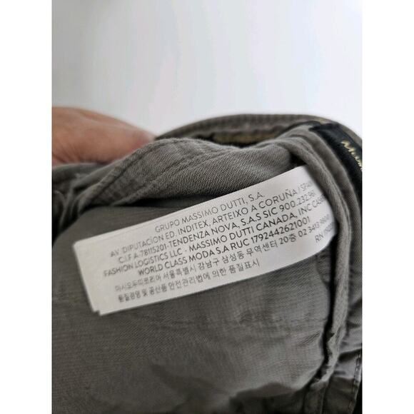 Massimo Dutti Charcoal Gray Slim Fit Straight Leg Pants Preppy - Size 42 - Picture 5 of 7